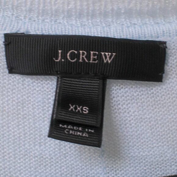 J.Crew Baby Blue V-Neck 100% Linen Sweater Size XXS - Picture 2 of 6